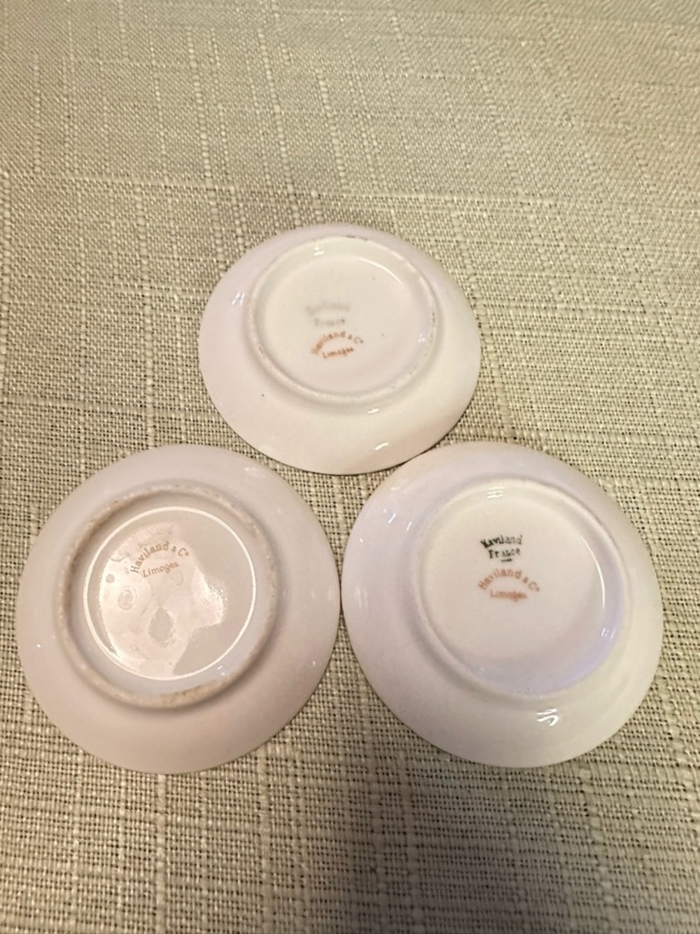 Haviland Limoges Schleiger 780 Butter Pats Gold Set of 3 - Picture 4 of 6